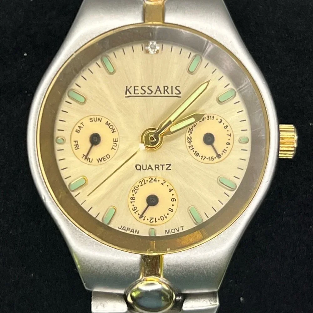 Kessaris Gold and Silver Ladies Watch Working